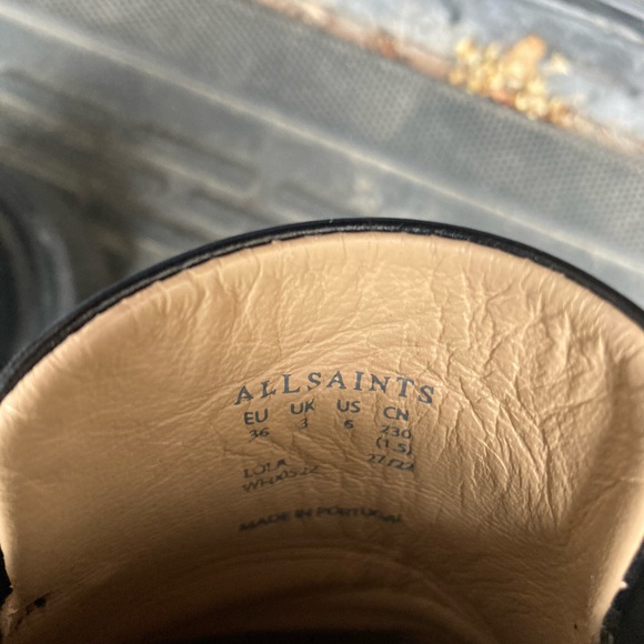 **SOLD** All Saints Lola leather loafers - Picture 11 of 12